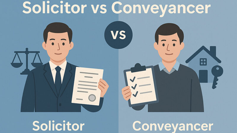 Solicitor vs Conveyancer – Who Should Handle Your Property Sale?