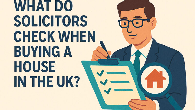 What Do Solicitors Check When Buying a House in the UK?