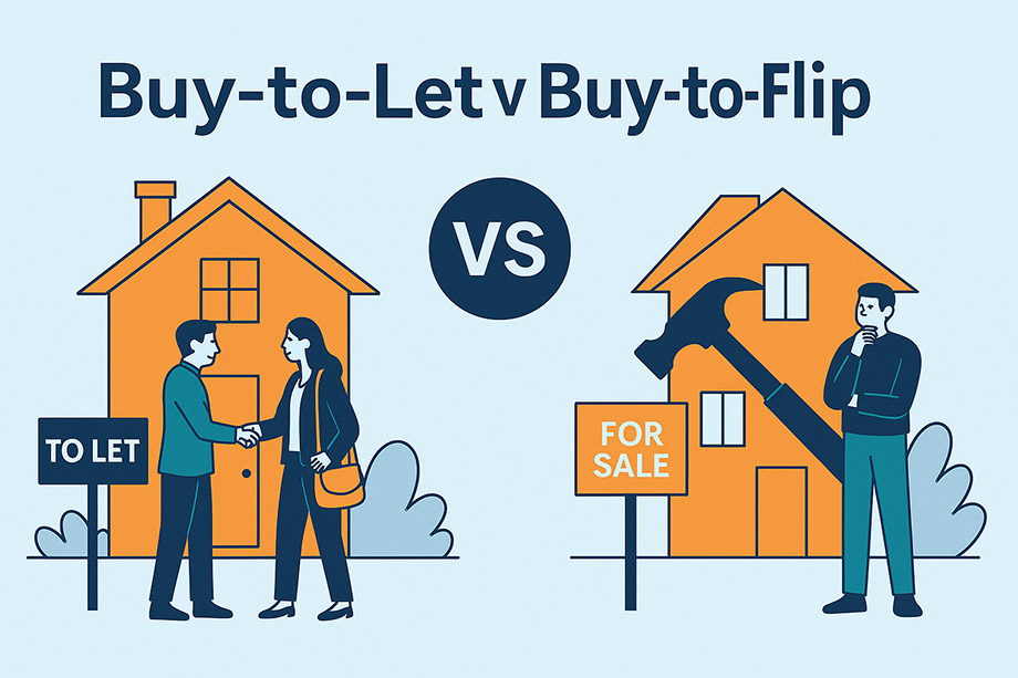 Buy-to-Let vs Buy-to-Flip: The Complete 2025 Guide for UK Property Investors
