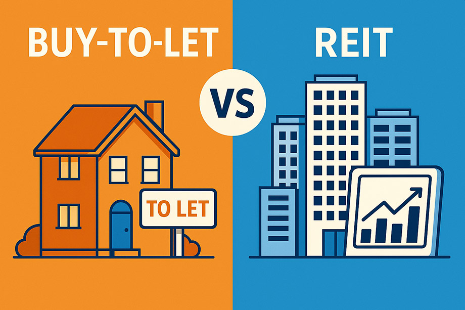 Buy-to-Let vs. REIT Investing in the UK: Complete 2025 Comparison Guide