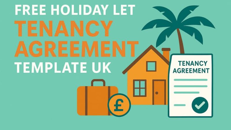 Free Holiday Let Tenancy Agreement Template UK