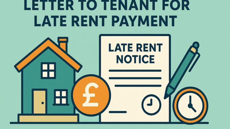 Letter to Tenant for Late Rent Payment [Free Template]