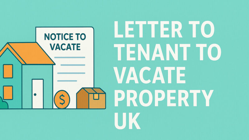 Letter to Tenant to Vacate Property UK – (Free Template)