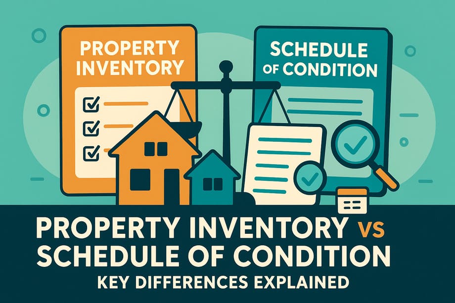Property Inventory vs Schedule of Condition: Key Differences Explained